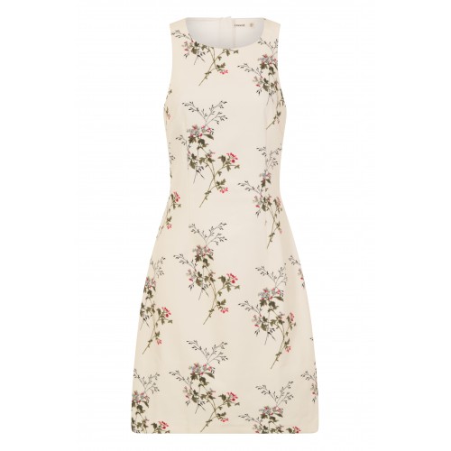 Short Dress with Swimmer Cutting