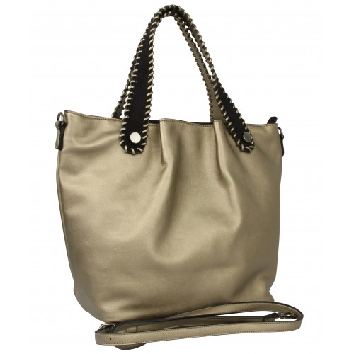Gold Shopper bag