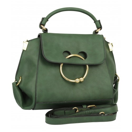 Green shoulder bag